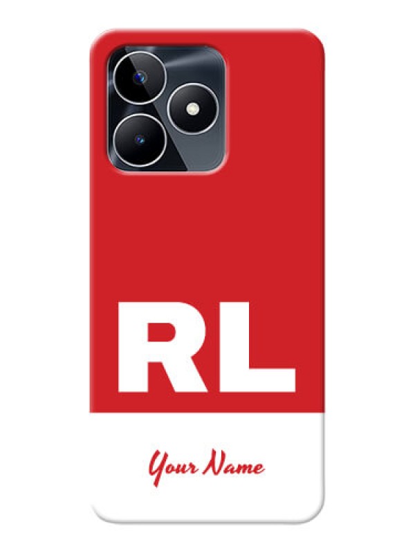 Custom Realme C53 Personalized Phone Case with dual tone custom text Design
