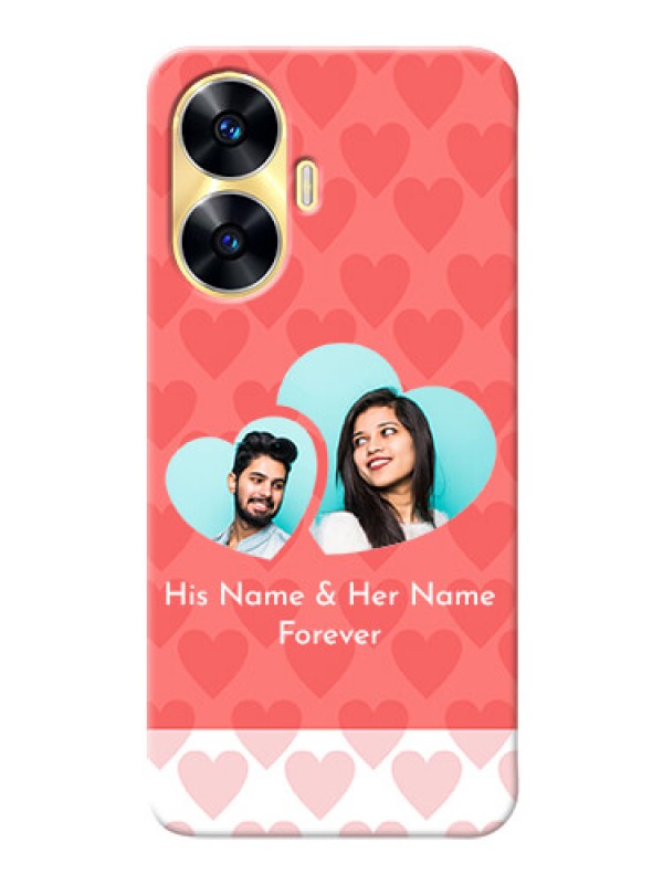 Custom Realme C55 personalized phone covers: Couple Pic Upload Design