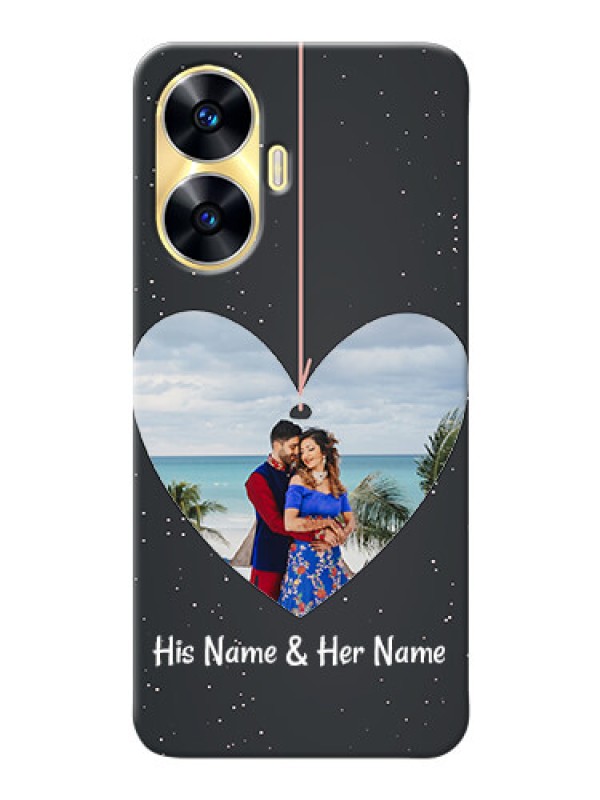 Custom Realme C55 custom phone cases: Hanging Heart Design