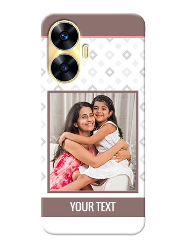 Custom Realme C55 custom back covers: Simple Diamond Design