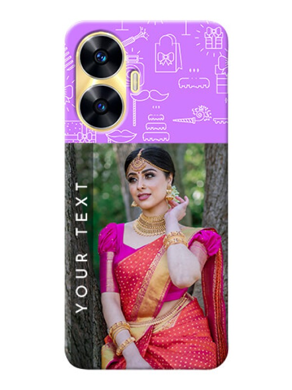 Custom Realme C55 Personalized Phone Cases: Birthday Icons Design