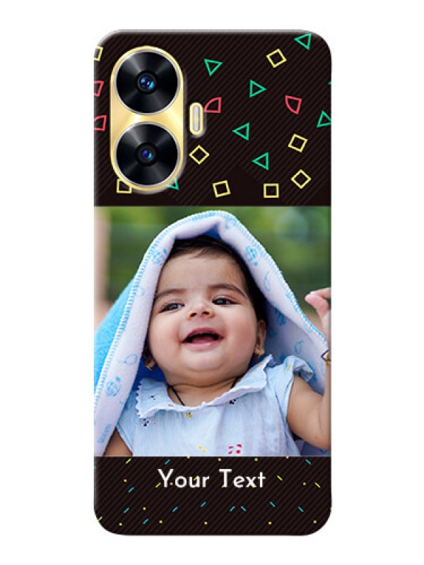 Custom Realme C55 custom mobile cases with confetti birthday design