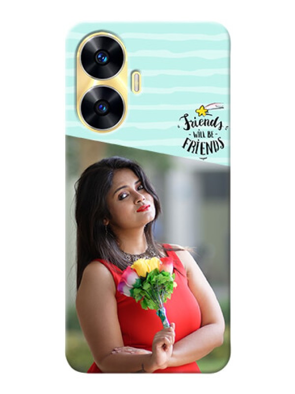 Custom Realme C55 Mobile Back Covers: Friends Picture Icon Design