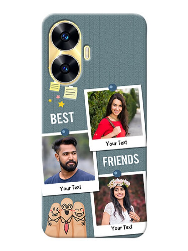 Custom Realme C55 Mobile Cases: Sticky Frames and Friendship Design