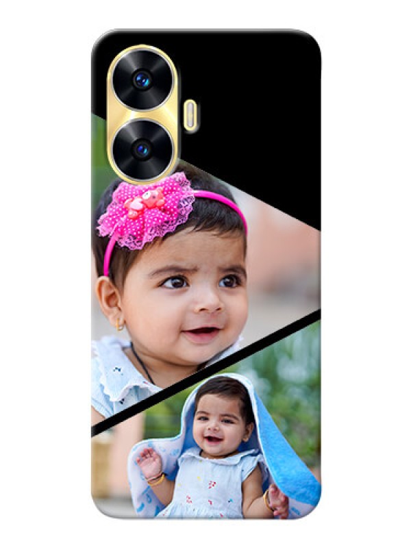 Custom Realme C55 mobile back covers online: Semi Cut Design