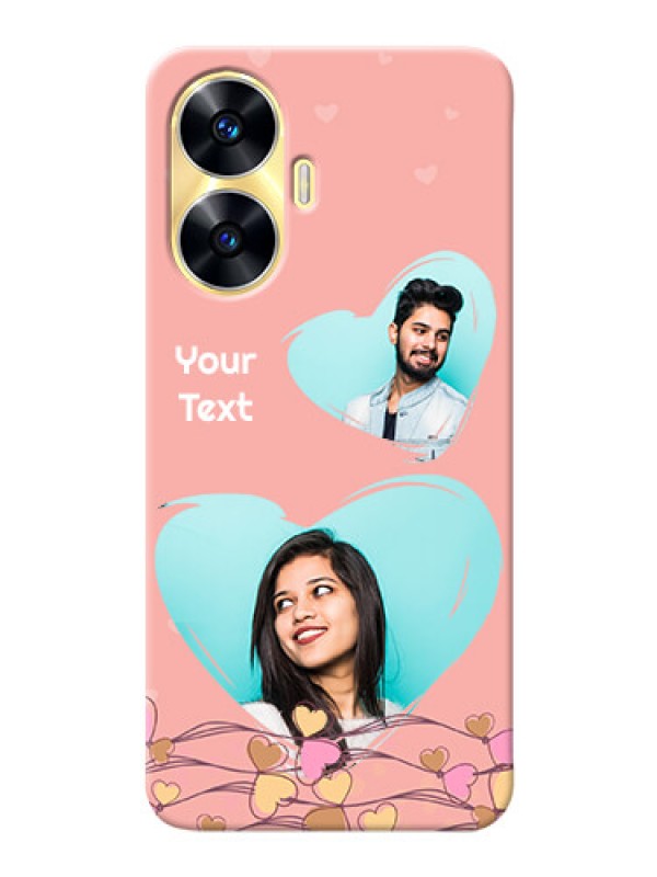 Custom Realme C55 customized phone cases: Love Doodle Design