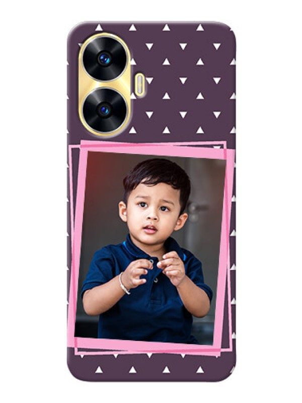 Custom Realme C55 Phone Cases: Triangle Pattern Dotted Design