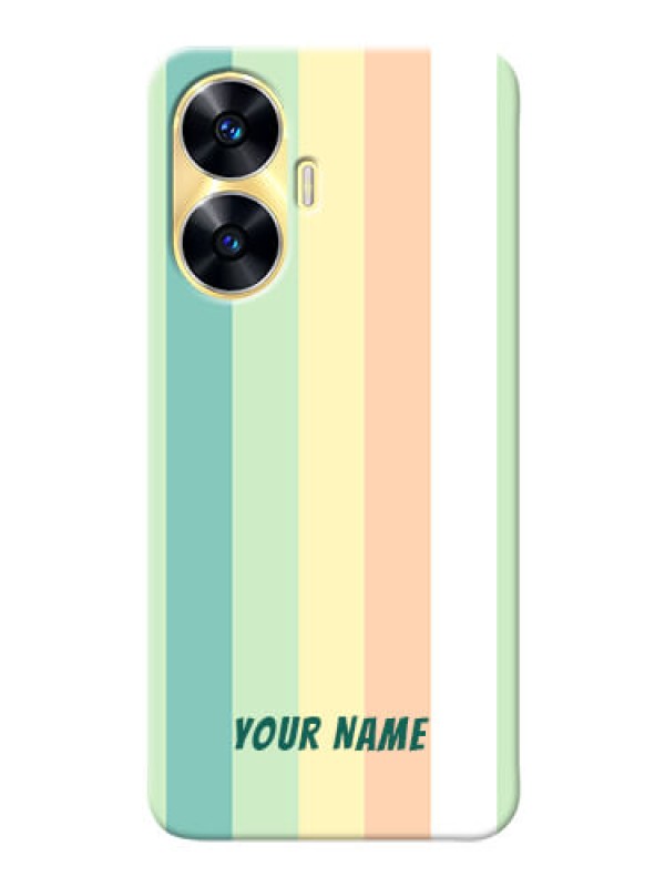 Custom Realme C55 Back Covers: Multi-colour Stripes Design