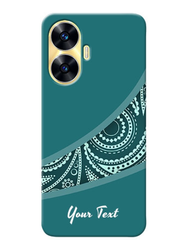 Custom Realme C55 Custom Phone Covers: semi visible floral Design