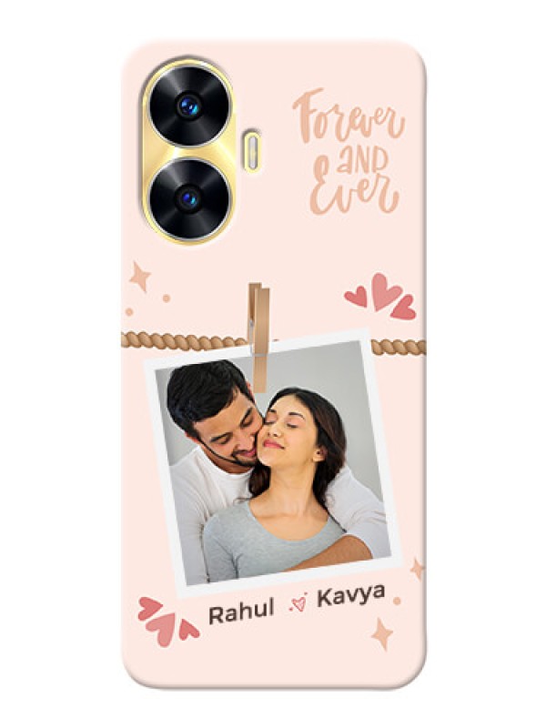Custom Realme C55 Phone Back Covers: Forever and ever love Design