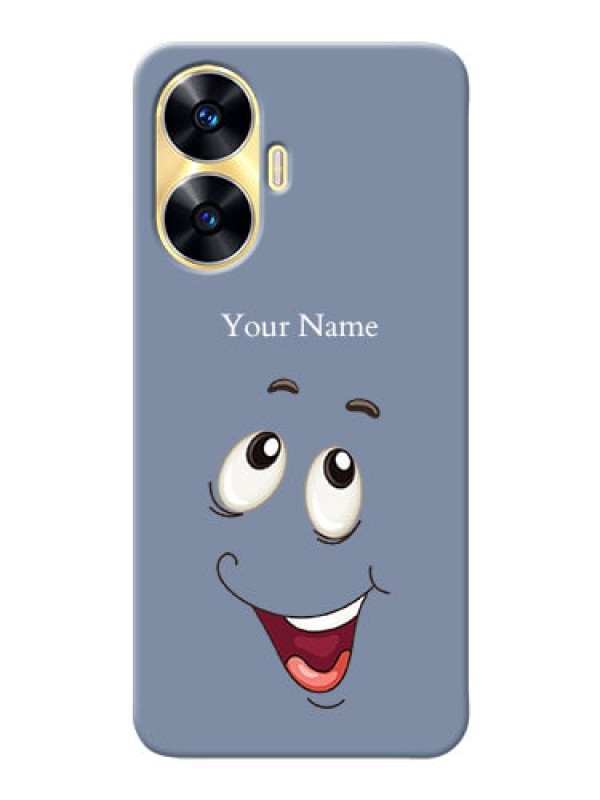Custom Realme C55 Phone Back Covers: Laughing Cartoon Face Design