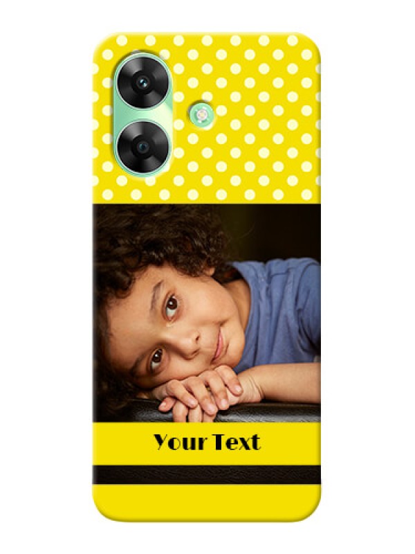 Custom Realme C61 Custom Mobile Covers: Bright Yellow Case Design
