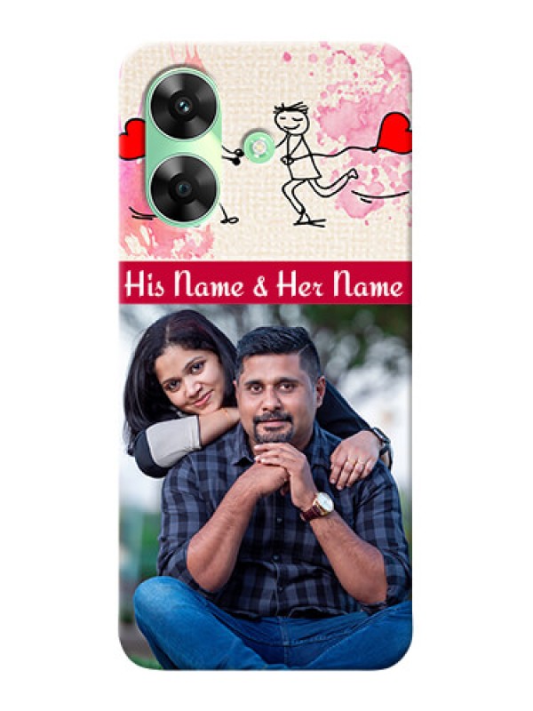 Custom Realme C61 phone back covers: You and Me Case Design