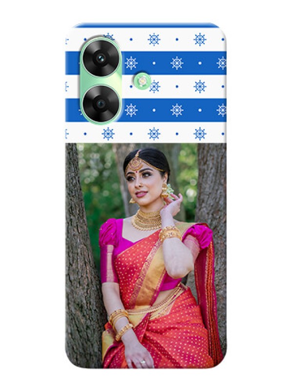 Custom Realme C61 custom mobile covers: Snow Pattern Design