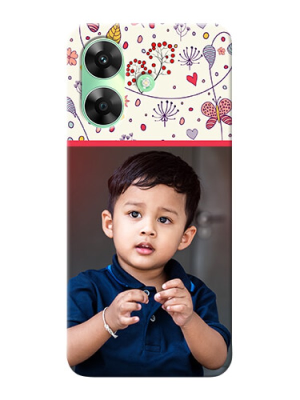 Custom Realme C61 phone back covers: Premium Floral Design