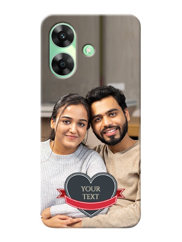 Custom Realme C61 mobile back covers online: Just Married Couple Design