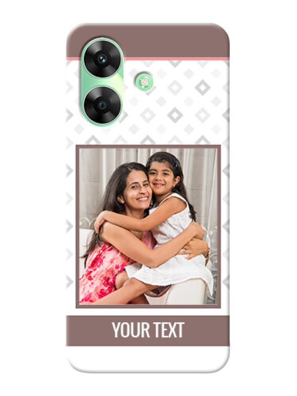 Custom Realme C61 custom back covers: Simple Diamond Design