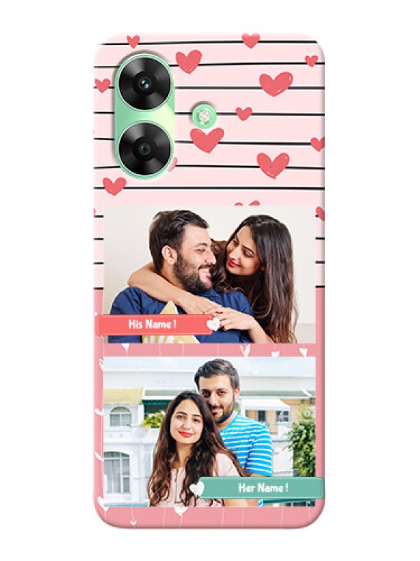 Custom Realme C61 custom mobile covers: Photo with Heart Design