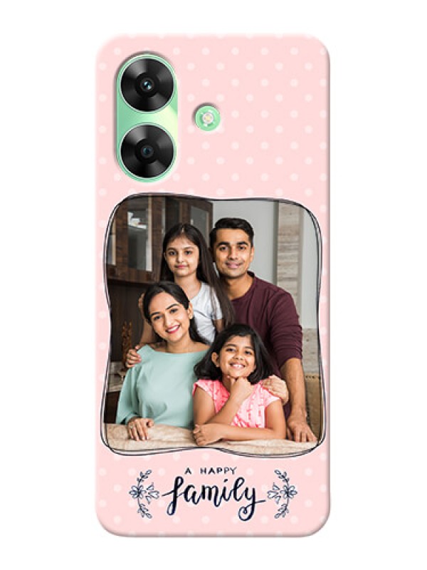 Custom Realme C61 Personalized Phone Cases: Family with Dots Design