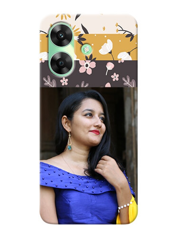 Custom Realme C61 mobile cases online: Stylish Floral Design