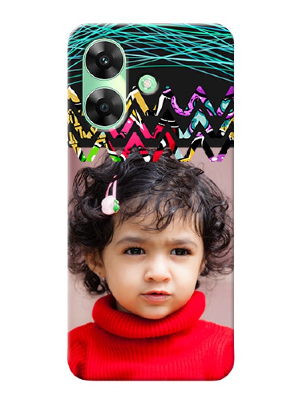 Custom Realme C61 personalized phone covers: Neon Abstract Design