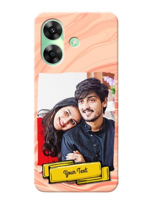 Custom Realme C61 Customized Phone Cases: Marble Texture Design