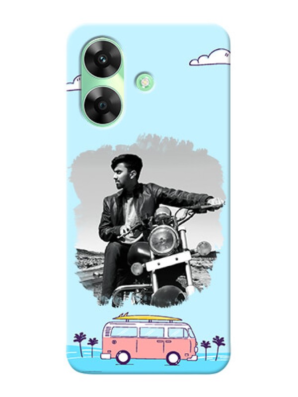 Custom Realme C61 Mobile Covers Online: Travel And Adventure Design