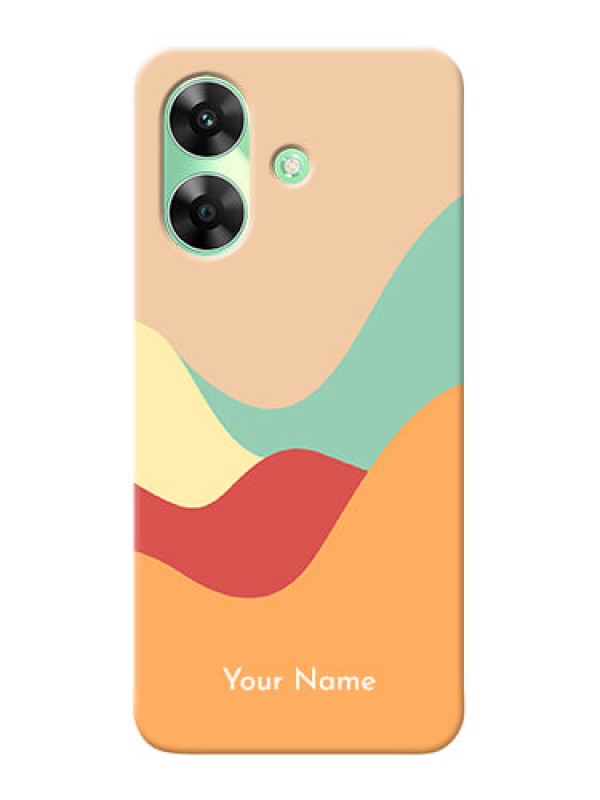 Custom Realme C61 Personalized Phone Case with Ocean Waves Multicolour Design