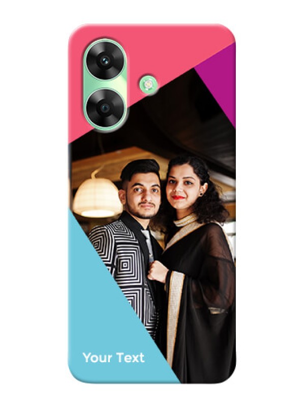 Custom Realme C61 Custom Mobile Case with Stacked Triple colour Design