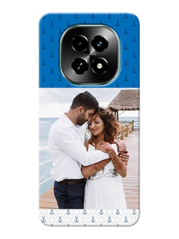 Custom Realme C63 5G Custom Hard Phone Case - Blue Anchors Design