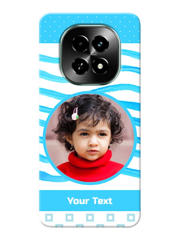 Custom Realme C63 5G Custom Hard Phone Case - Simple Blue Case Design