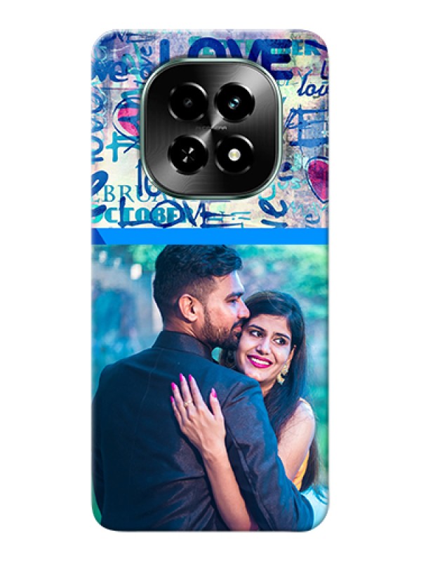 Custom Realme C63 5G Custom Hard Phone Case - Colorful Love Design