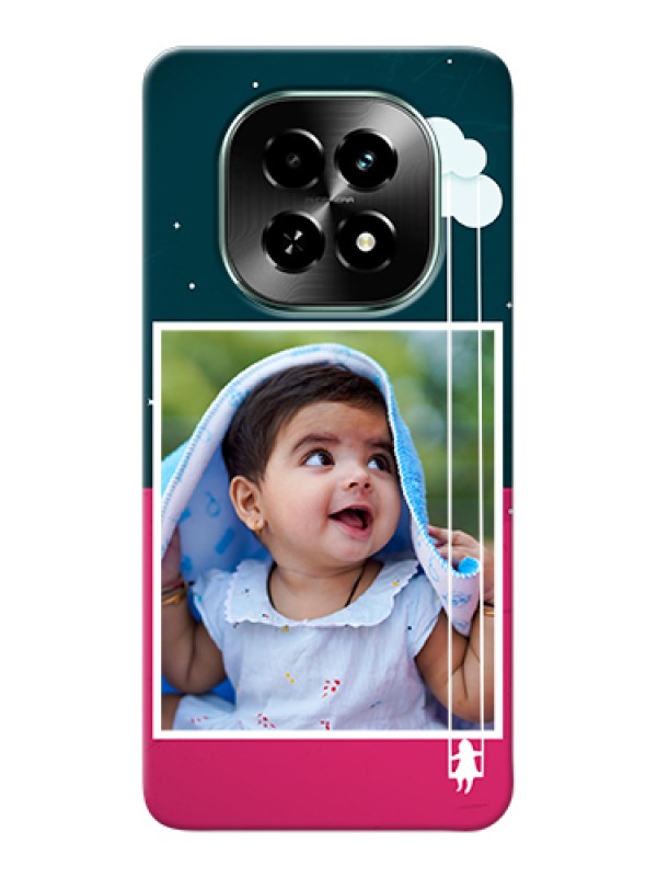 Custom Realme C63 5G Custom Hard Phone Case - Cute Girl With Cloud Design