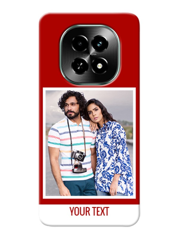 Custom Realme C63 5G Custom Hard Phone Case - Red Color Design