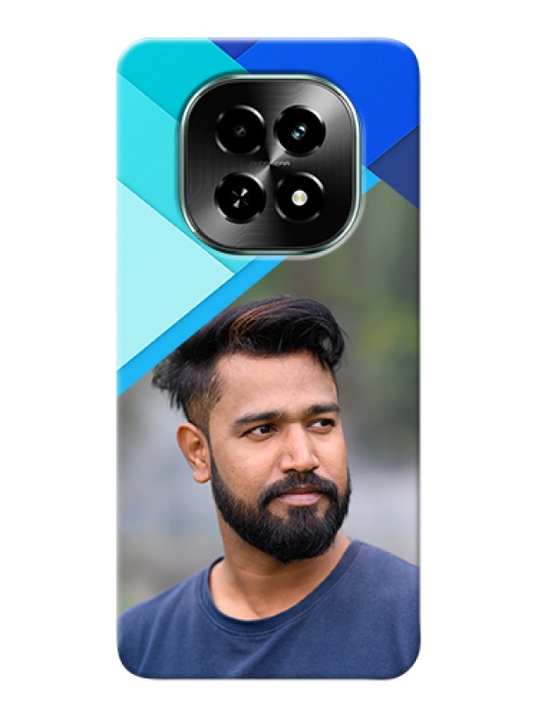 Custom Realme C63 5G Custom Hard Phone Case - Blue Pattern Design
