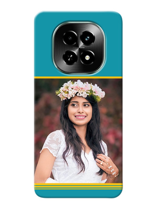 Custom Realme C63 5G Custom Hard Phone Case - Yellow & Blue Design