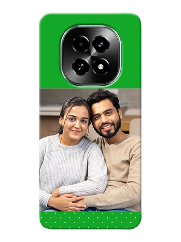 Custom Realme C63 5G Custom Hard Phone Case - Green Pattern Design