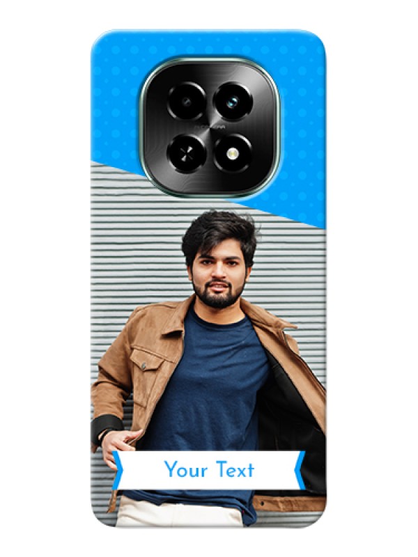 Custom Realme C63 5G Custom Hard Phone Case - Simple Blue Color Design