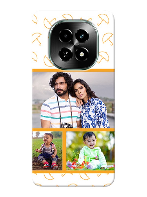 Custom Realme C63 5G Custom Hard Phone Case - Yellow Pattern Design