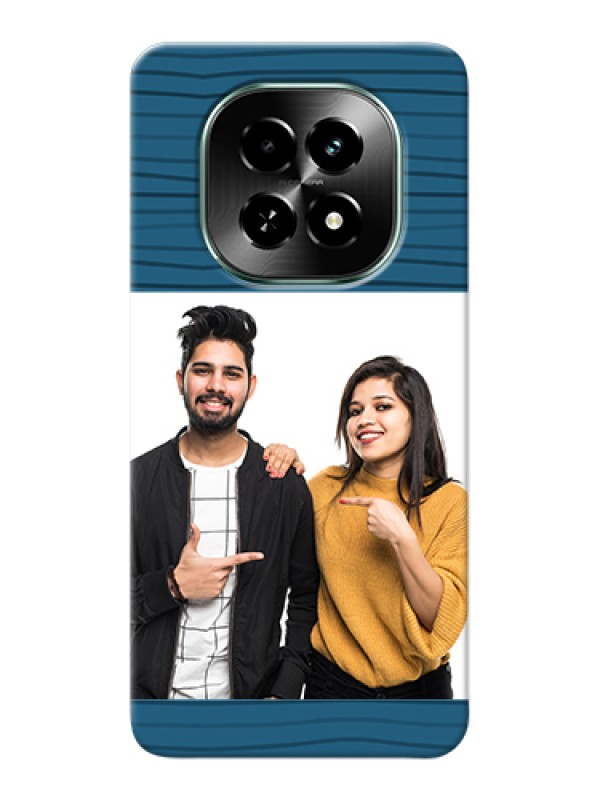 Custom Realme C63 5G Custom Hard Phone Case - Blue Pattern Cover Design