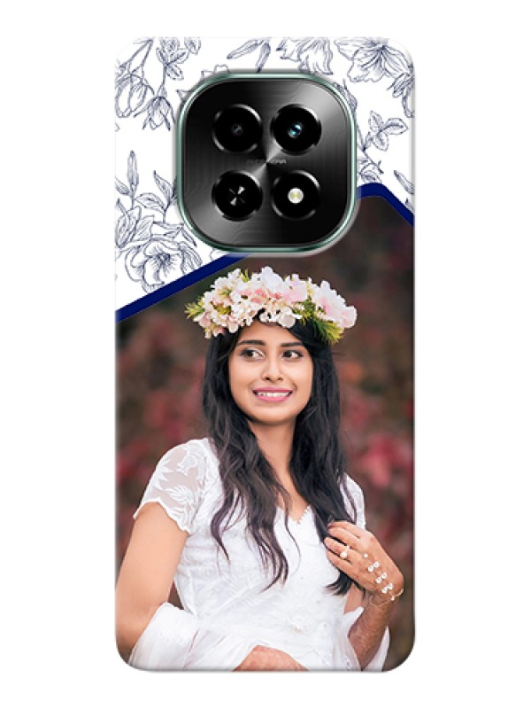 Custom Realme C63 5G Custom Hard Phone Case - Classy Floral Design