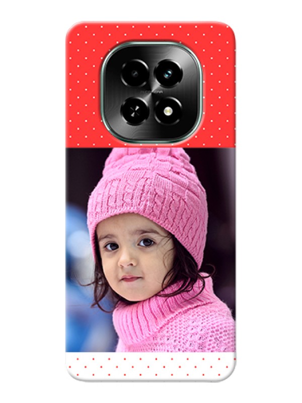 Custom Realme C63 5G Custom Hard Phone Case - Red Pattern Design