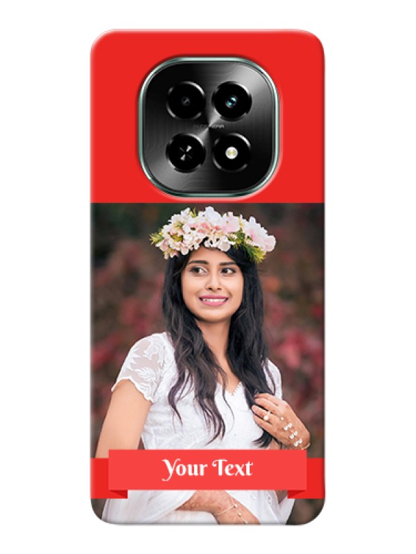 Custom Realme C63 5G Custom Hard Phone Case - Simple Red Color Design