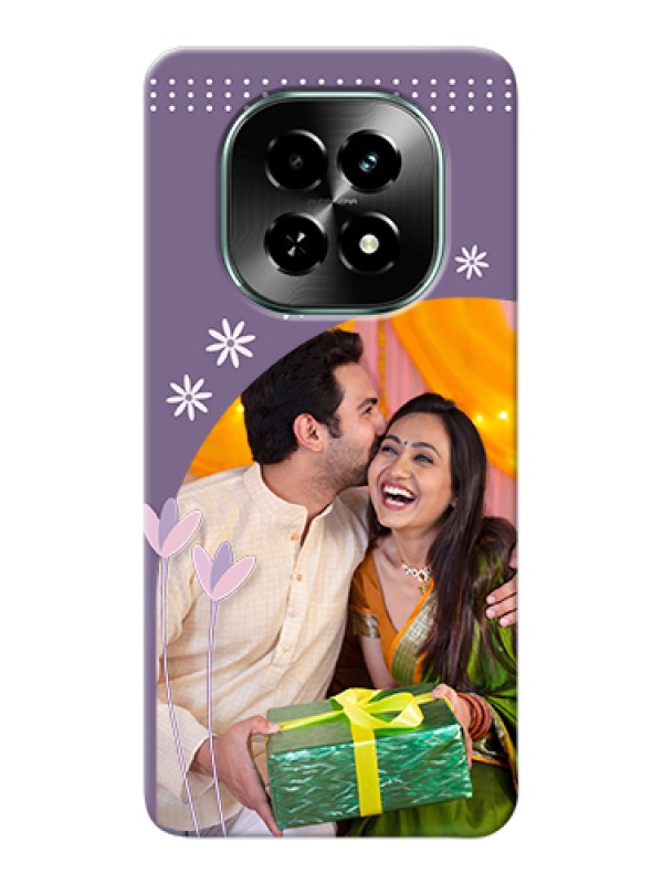 Custom Realme C63 5G Custom Hard Phone Case - Lavender Flowers Design