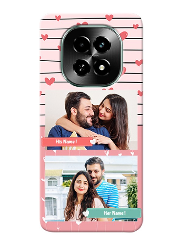 Custom Realme C63 5G Custom Hard Phone Case - Photo With Heart Design