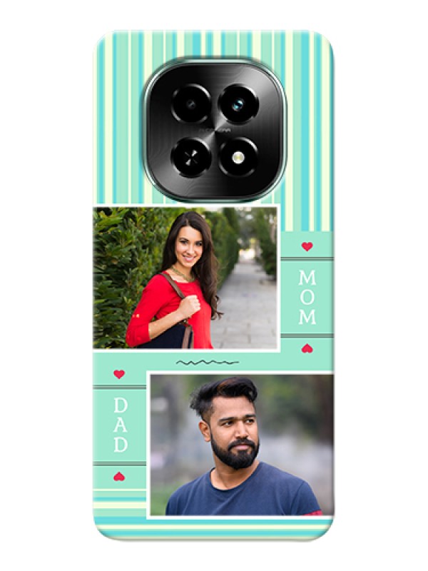 Custom Realme C63 5G Custom Hard Phone Case - Mom & Dad Pic Design