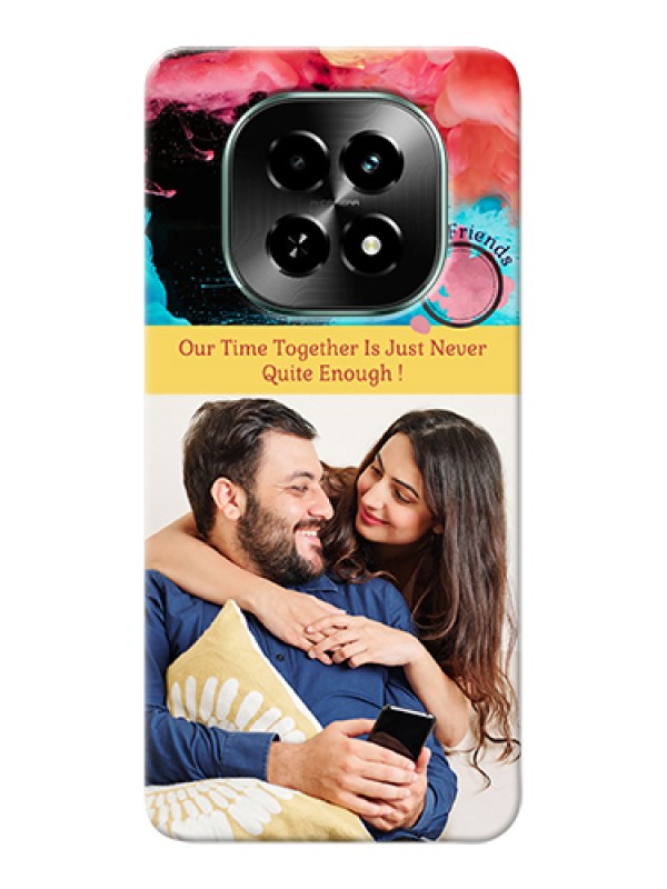 Custom Realme C63 5G Custom Hard Phone Case - Quote With Acrylic Painting Design