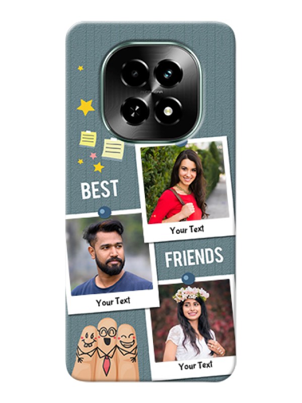 Custom Realme C63 5G Custom Hard Phone Case - Sticky Frames And Friendship Design