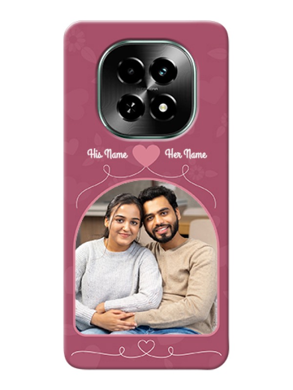 Custom Realme C63 5G Custom Hard Phone Case - Love Floral Design