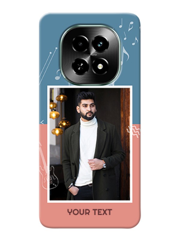 Custom Realme C63 5G Custom Hard Phone Case - With Color Musical Note Design